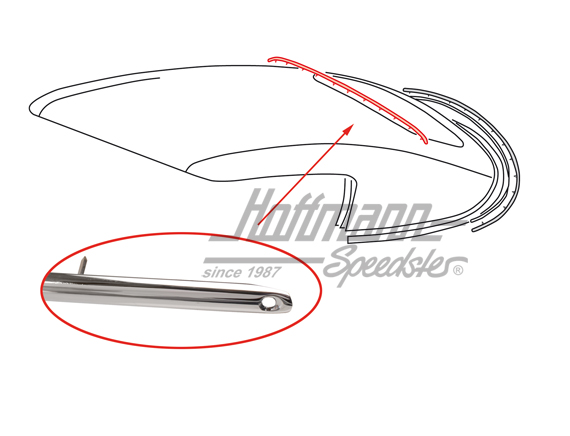 Nagelleiste, über Heckscheibe, -66/-67