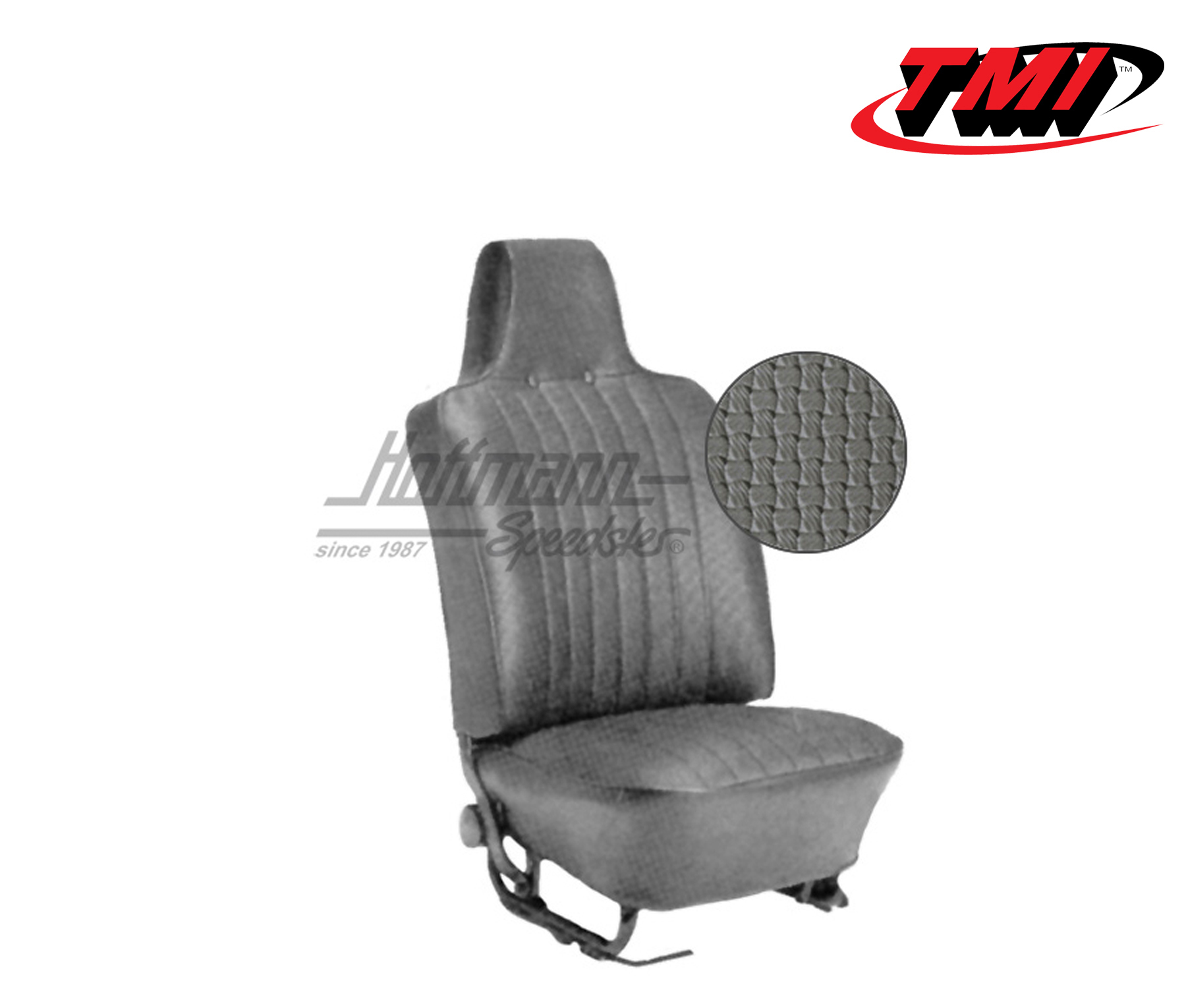 Sitzbezüge, Cabrio, 69-72, Korbmuster, grau | 43-1325-06 | 055-6135