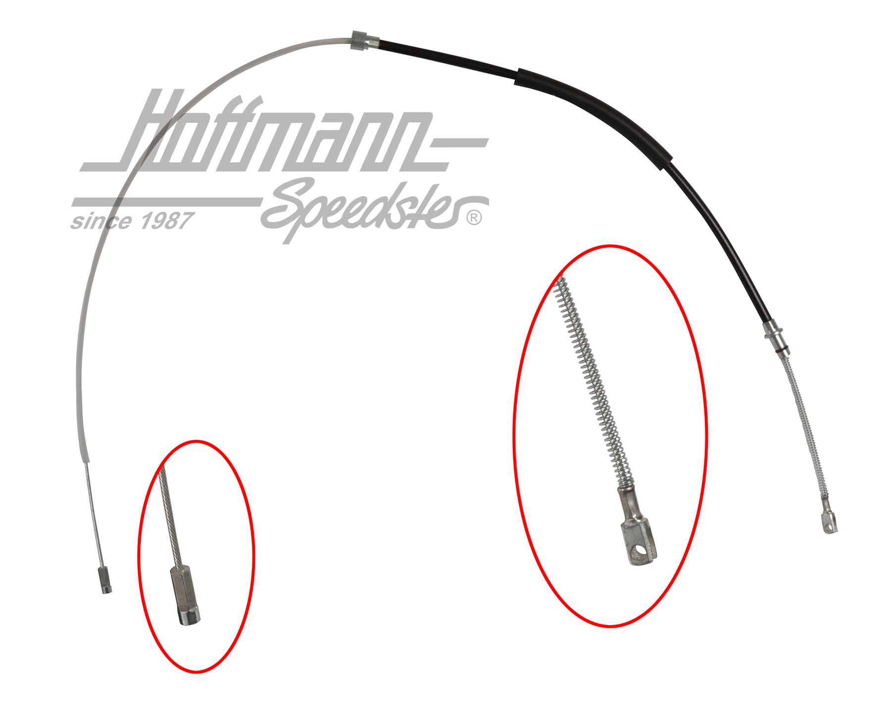 Handbremsseil, Porsche 964, 89-94 | 964 424 551 03 | 522-1524