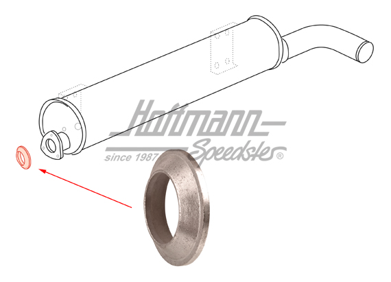 Dichtring, Abgasrohr/Hosenrohr/Kat | 357 253 137 | 320-3317-06
