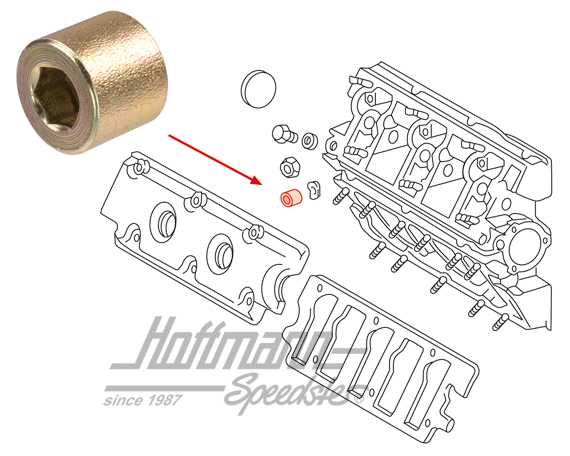 Mutter, Nockenwellengehäuse, 911/964/914 | 901 111 271 00 | 530-0670