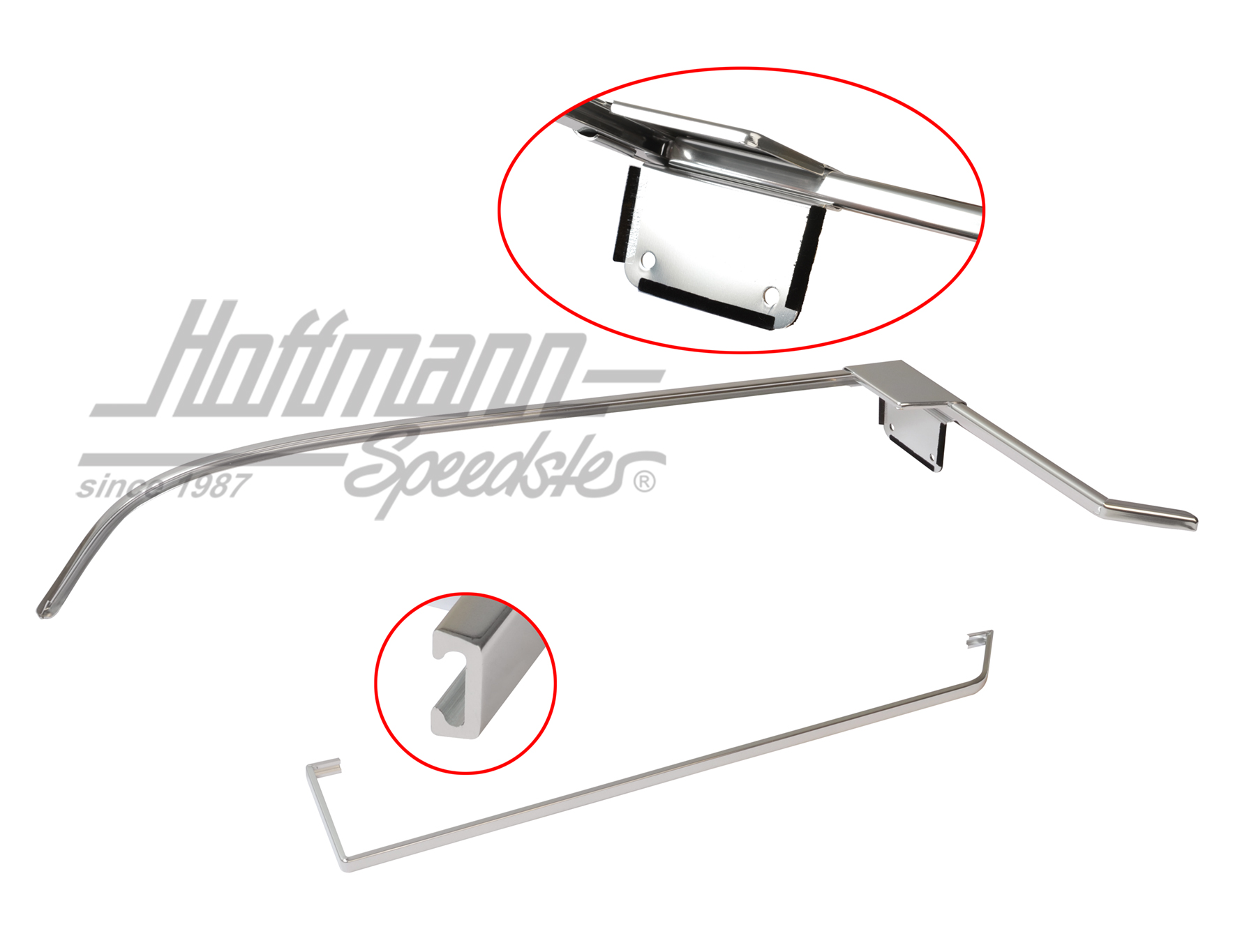 Zierleistensatz, Türtasche, 69-73, links | 901 555 015 | 580-0350-01