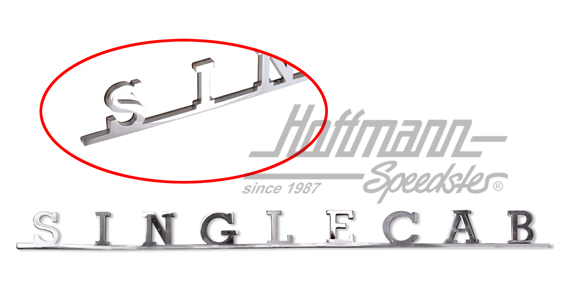 Schriftzug, Bus T1/T2/T3, SINGLECAB