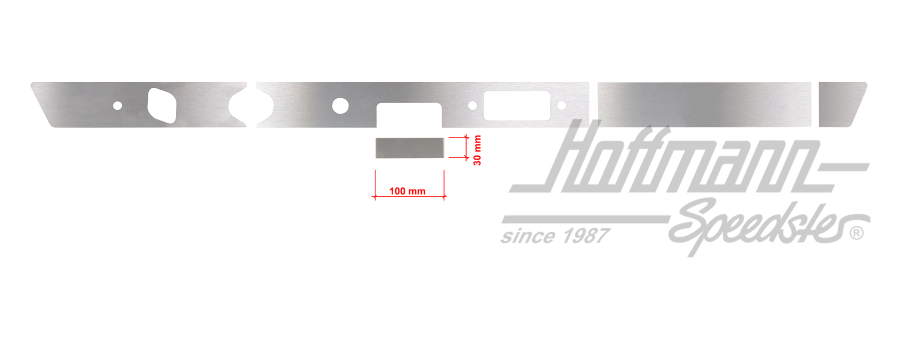 Blende, Armaturenbrett, 911, 100x30mm | 901 552 041 52  Satz 2 | 580-0010-30