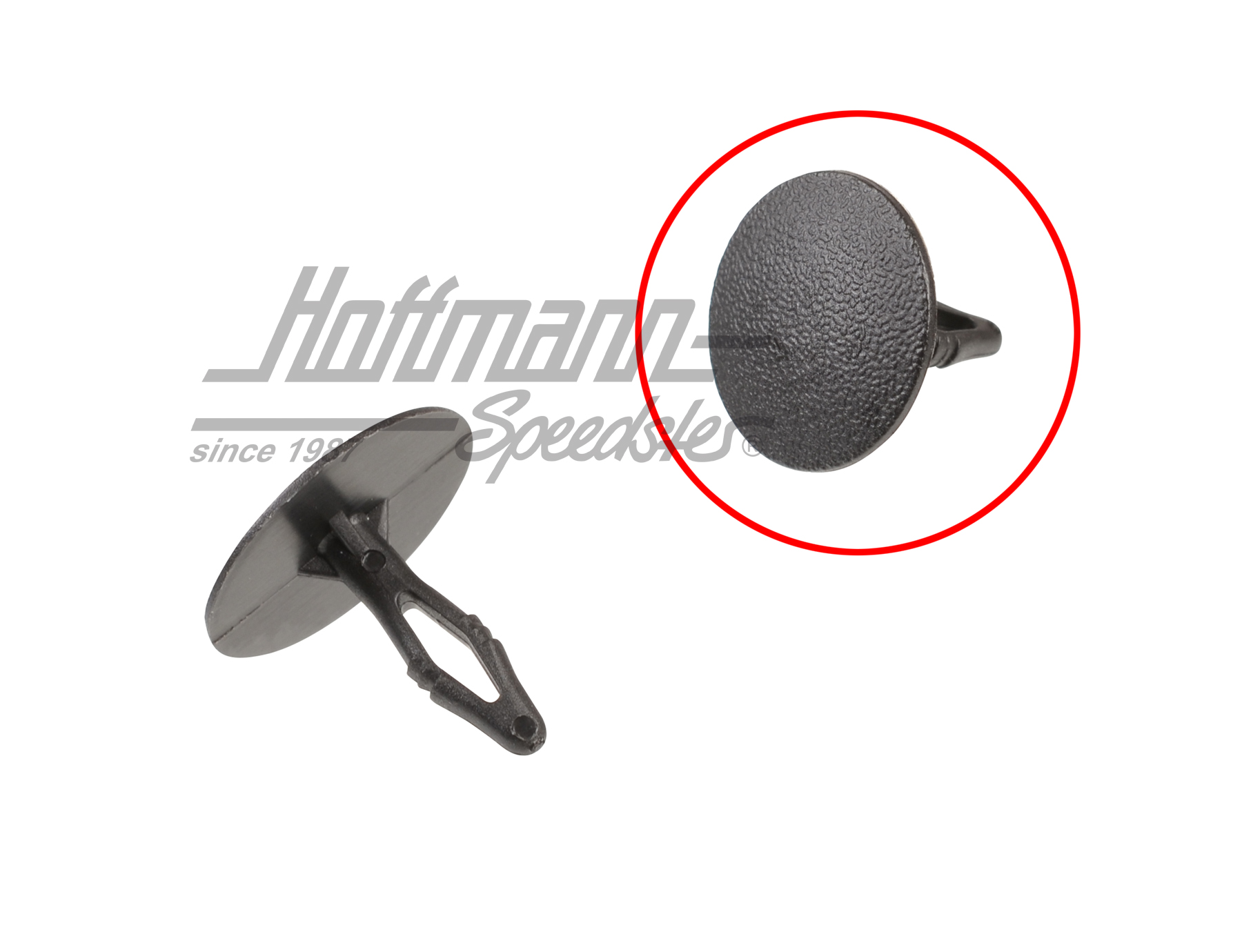 Clip, Himmel, vorne, Golf 2, schwarz | 191 867 840  01C | 208-1170-13