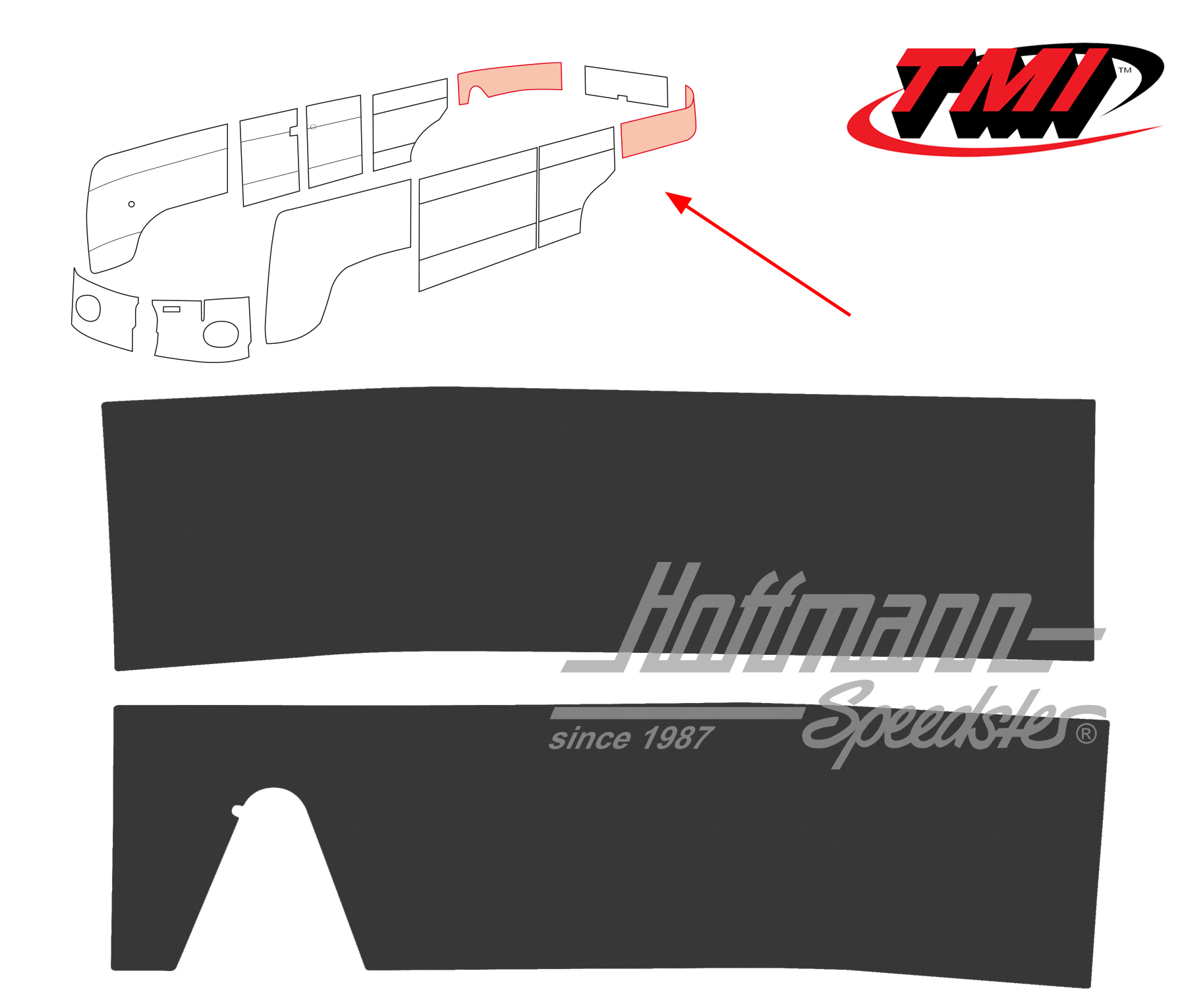 Seitenverkleidungen, hinten, 62-67,schw. | 10-2142-11 | 098-0584-01