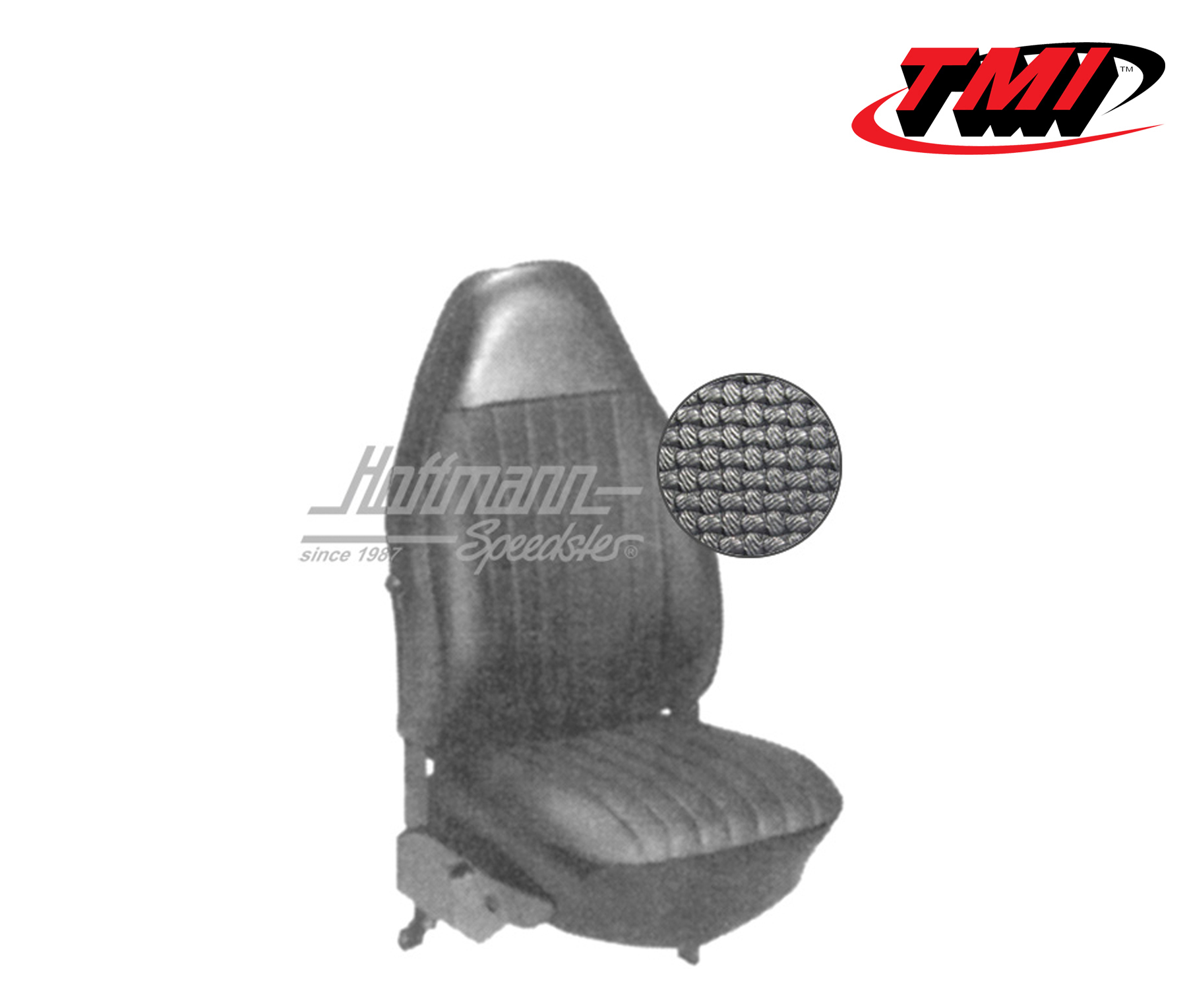 Sitzbezüge, Limousine, 8.72-7.73, Korbmuster, schwarz | 43-1127-01 | 055-5240
