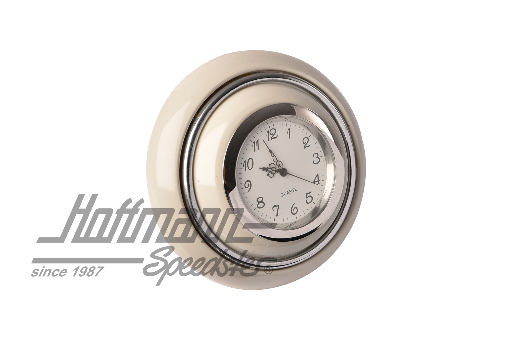 Hupenknopf, mit Uhr, Käfer/Bus, grau | 211 951 CLOCK-GY | 020-1882-12