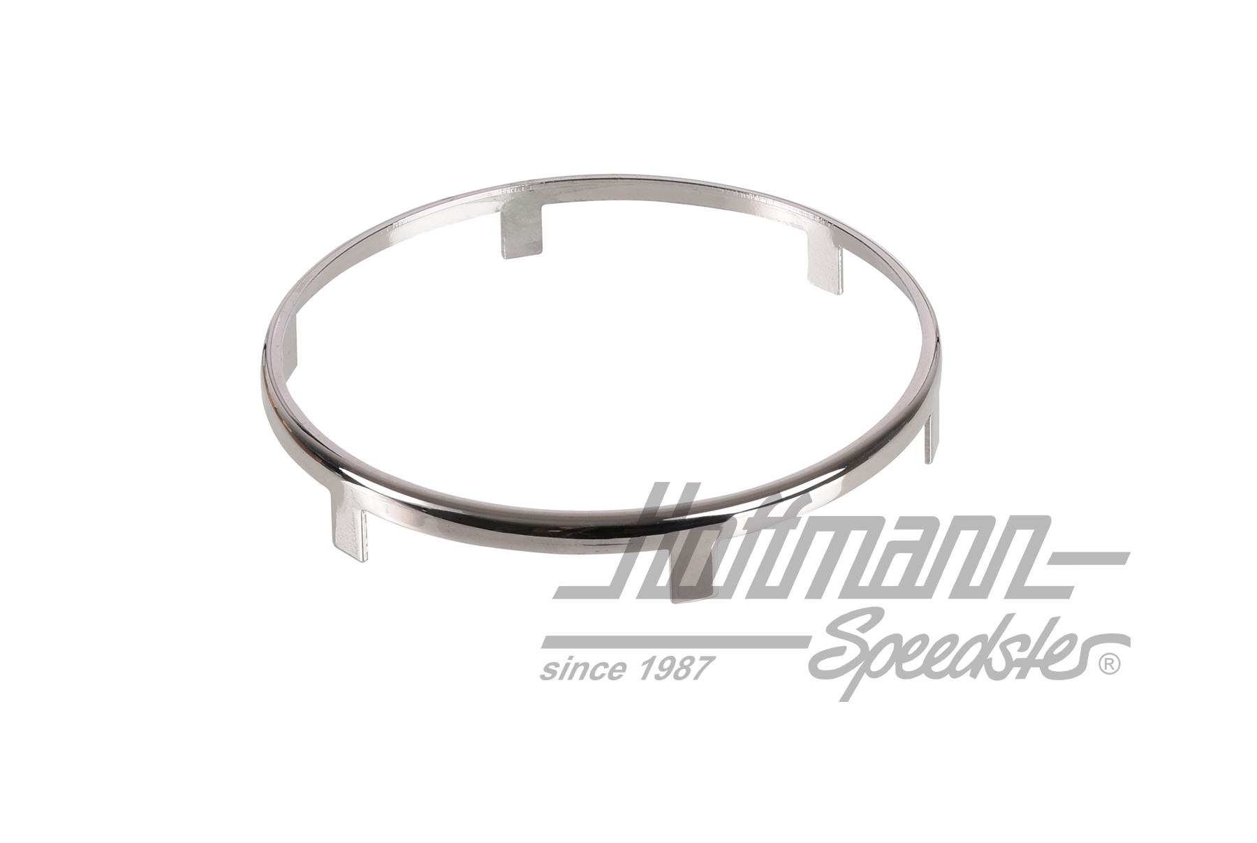 Zierring, Hupenknopf, 356, chrom