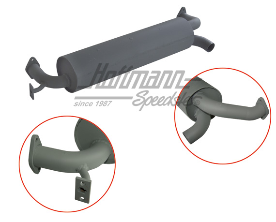 Auspufftopf, "Einspritzer-USA", ohne Kat | VW 35017 | 020-3420-05