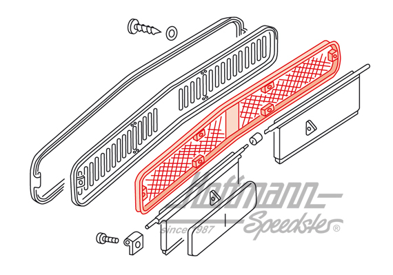 Schutzgitter, Lufteintrittsblende, 67-72