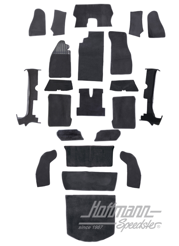 Teppichsatz für Cabrio, 1303, grau |  | 026-6123