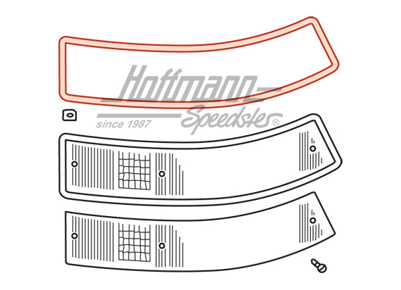 Dichtung, Rückleuchte, 911, 69-89,rechts