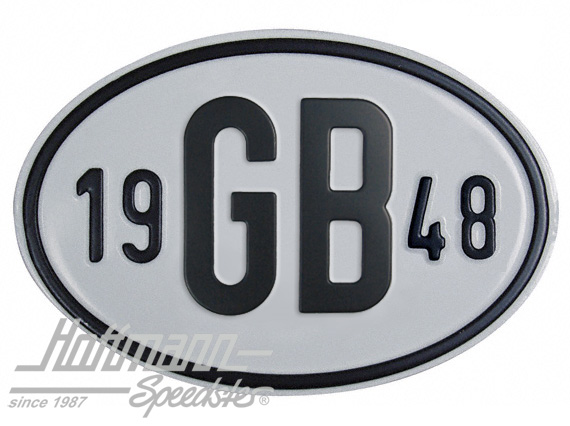 Nationalitätsschild "GB", "1948", Alu |  | 020-2404-48
