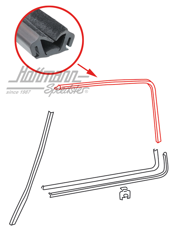 Führungsprofil, Kurbelscheibe, ohne Nut | 171 837 439 D | 180-7014