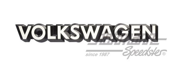 Schriftzug "Volkswagen", hinten, weiß | 321 853 685 C QK6 | 180-6580-04