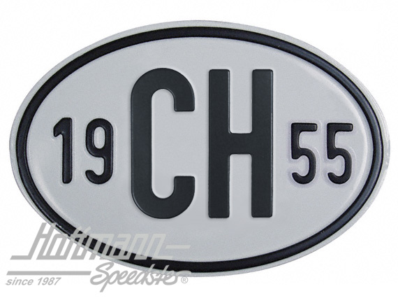 Nationalitätsschild "CH", "1955", Alu |  | 020-2401-55