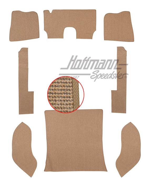 Teppichsatz, Limousine, 57-64, Haargarn, beige |  | 026-5023-05