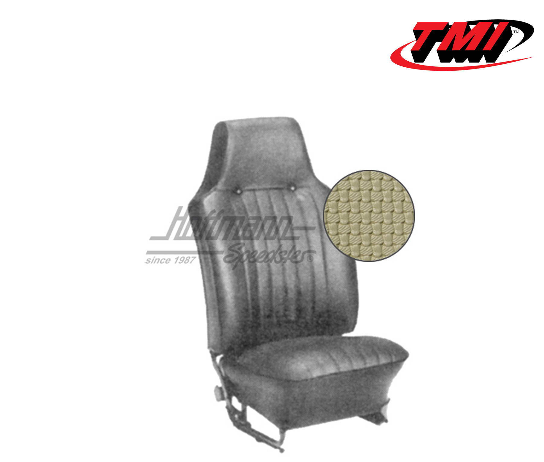 Sitzbezüge, Cabrio, 67-69, Korbmuster, beige | 43-1324-04 | 055-6730