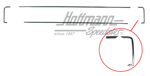 Zierleistensatz, Seriengrill, Chrom | 171 898 677 silber | 180-1160