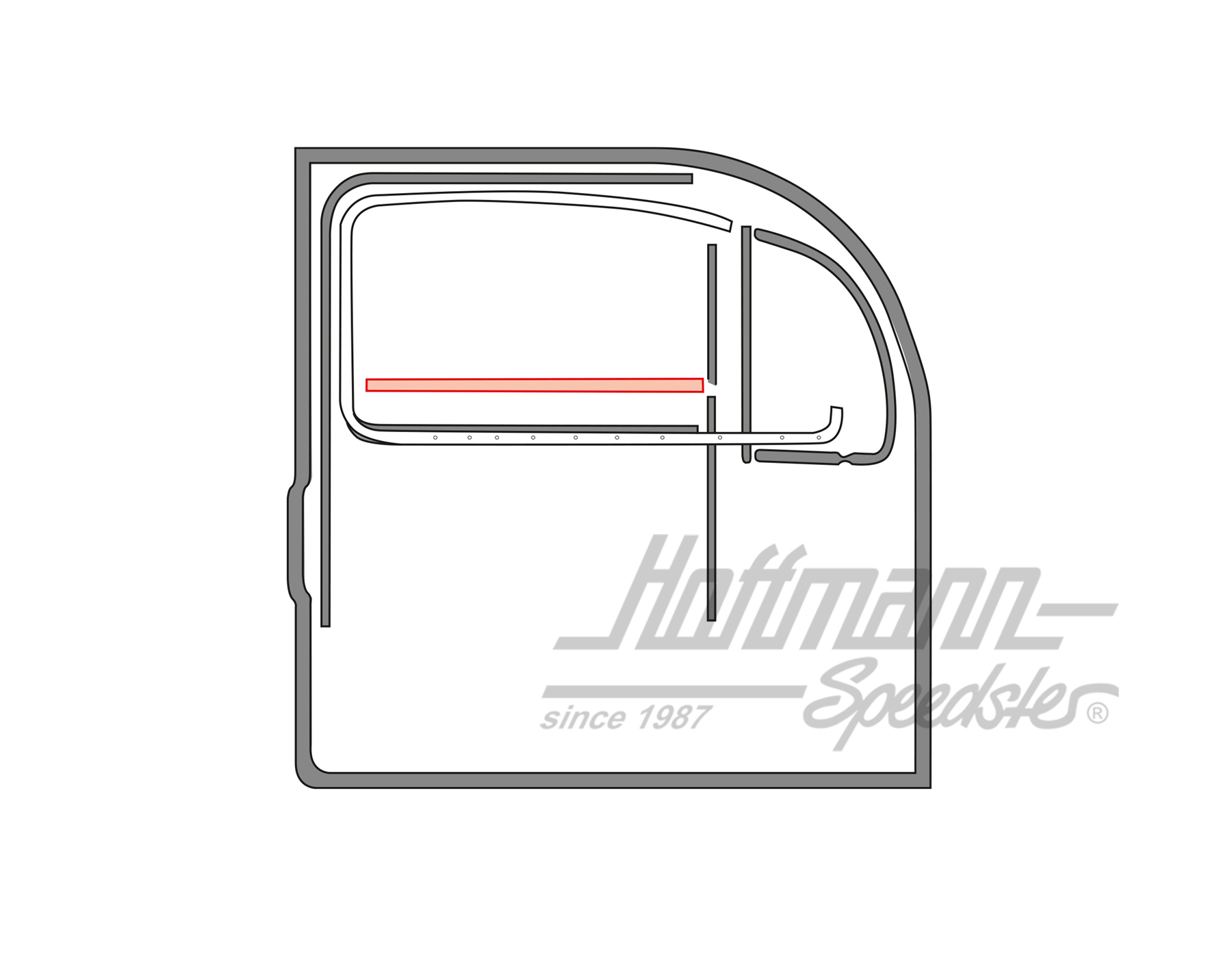 Türschachtdichtung, innen, 10.52-7.64