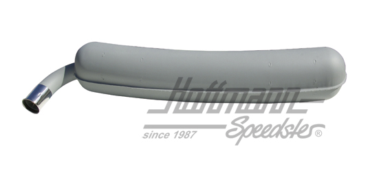 Auspufftopf, Stahlblech, 1x60mm, 66-73