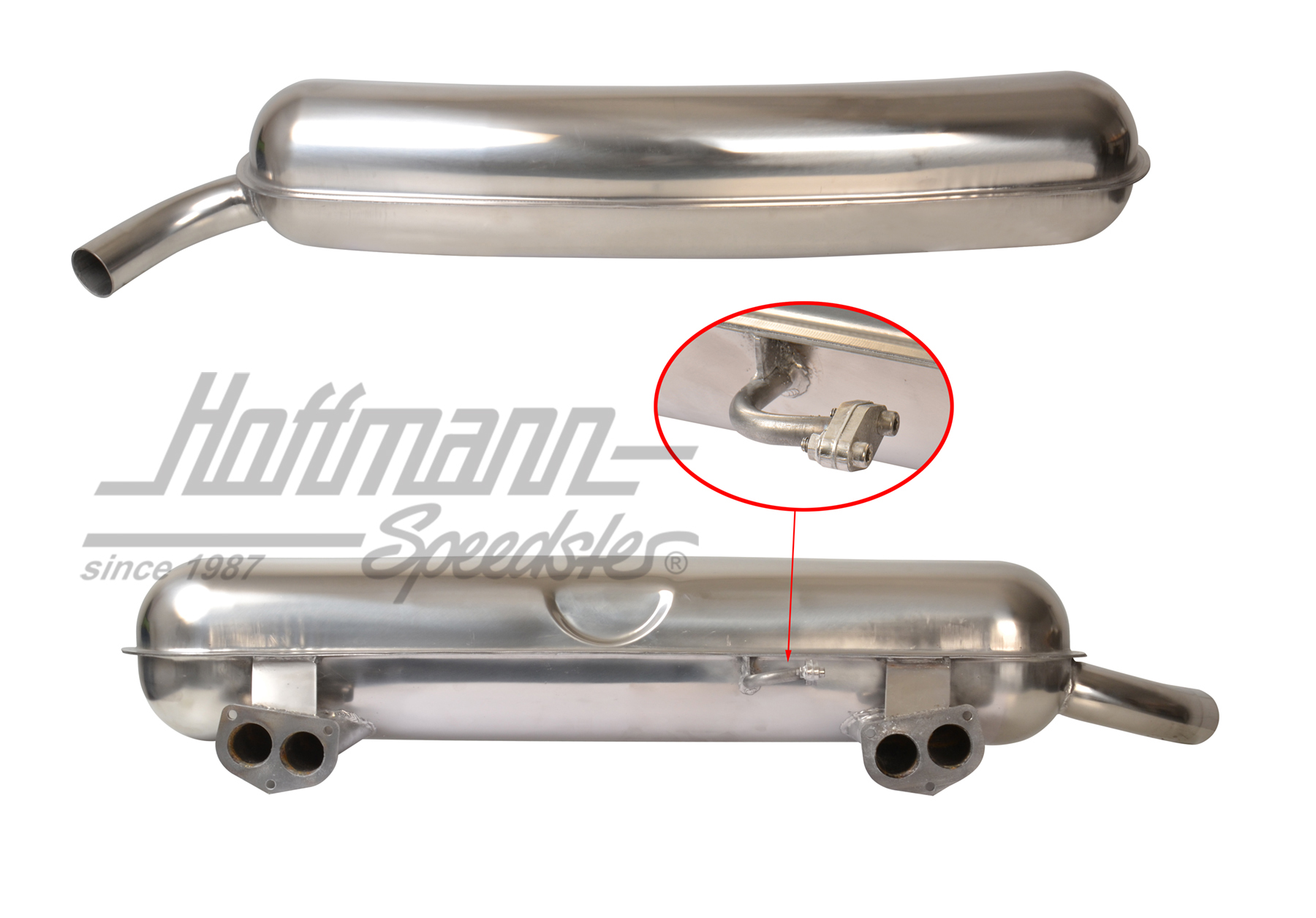 Auspufftopf, Edelstahl, 912E, USA