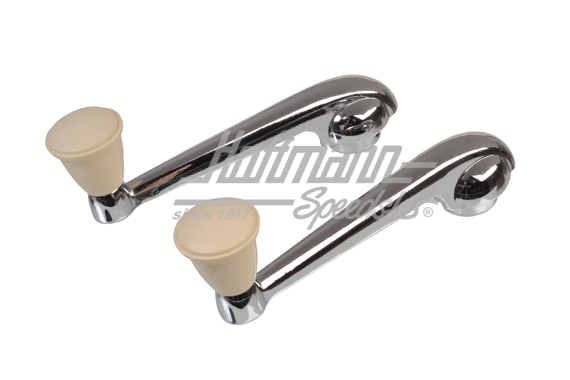 Fensterkurbel, Serie, Chrom/weiß, -7.67 | 113 837 581 D | 020-2372