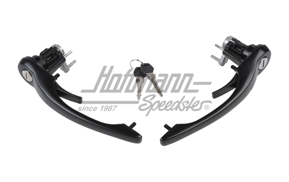 Türgriffe, gleichschließend, 77-89, schwarz