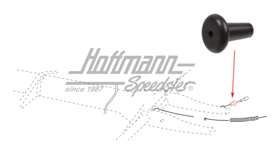Gummidurchführung, Heizungszug (alt) | 111 711 691 | 020-5290-04