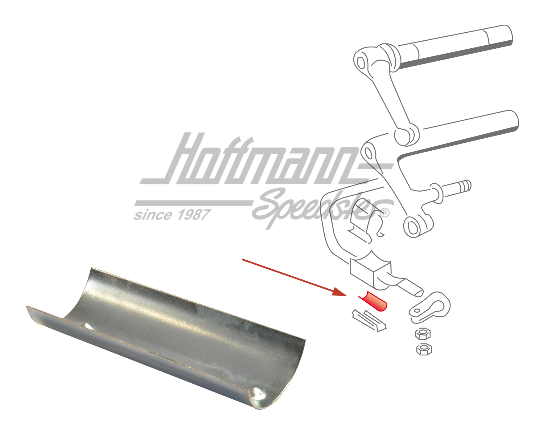 Zwischenblech, Stabigummi, Bus T1, 55-67 | 211 411 343 | 089-3022-10