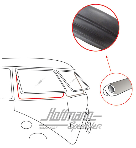 Frontscheibendichtung, Safari, rechts | 211 847 541 B | 089-0032-02