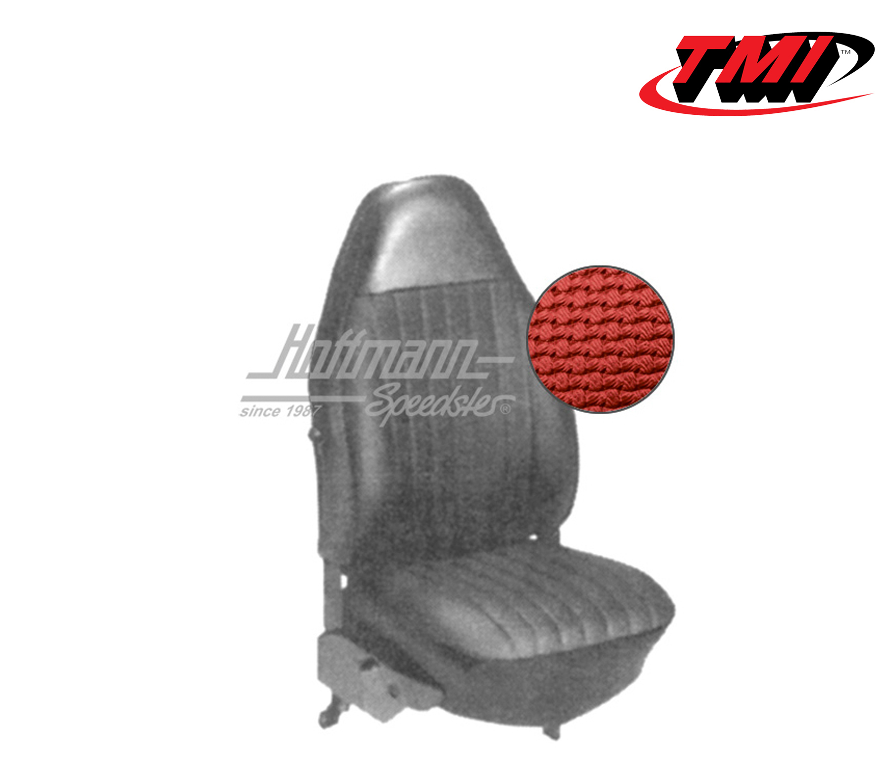 Sitzbezüge, Cabrio, 72-73, Korbmuster, rot | 43-1326-07 | 055-6210