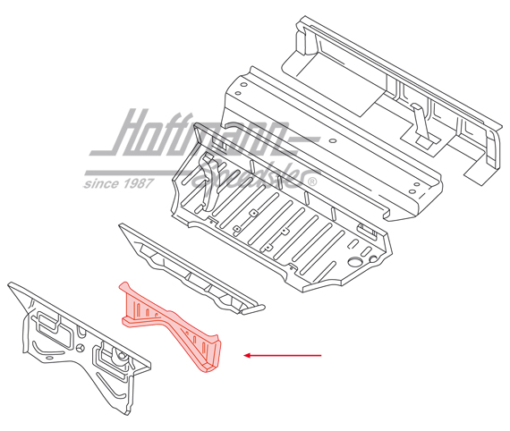 Spritzwand, vorne, Typ 181