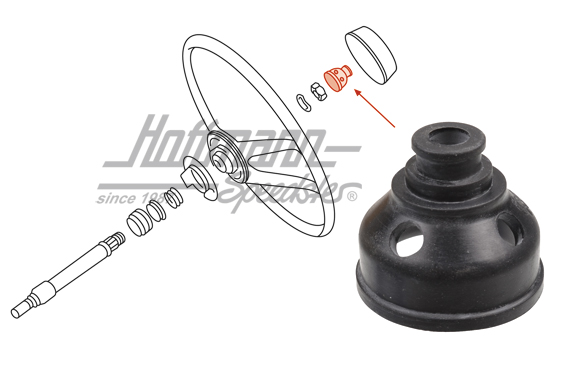 Kappe, unter Hupenknopf, 356/911/914 | 901 347 823 01 | 510-2784