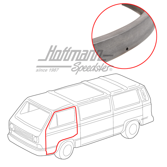 Türdichtung, Bus T3, vorne, links/rechts | 251 837 911 B | 350-2500