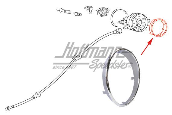 Tachozierring, Serie, Chrom, 52-66 | 113 957 371 | 020-2063-10