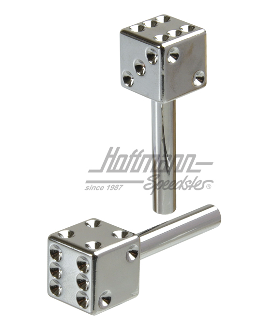 Türsicherungsknöpfe, Würfel, Chrom | 315-chrom | 010-3106-35