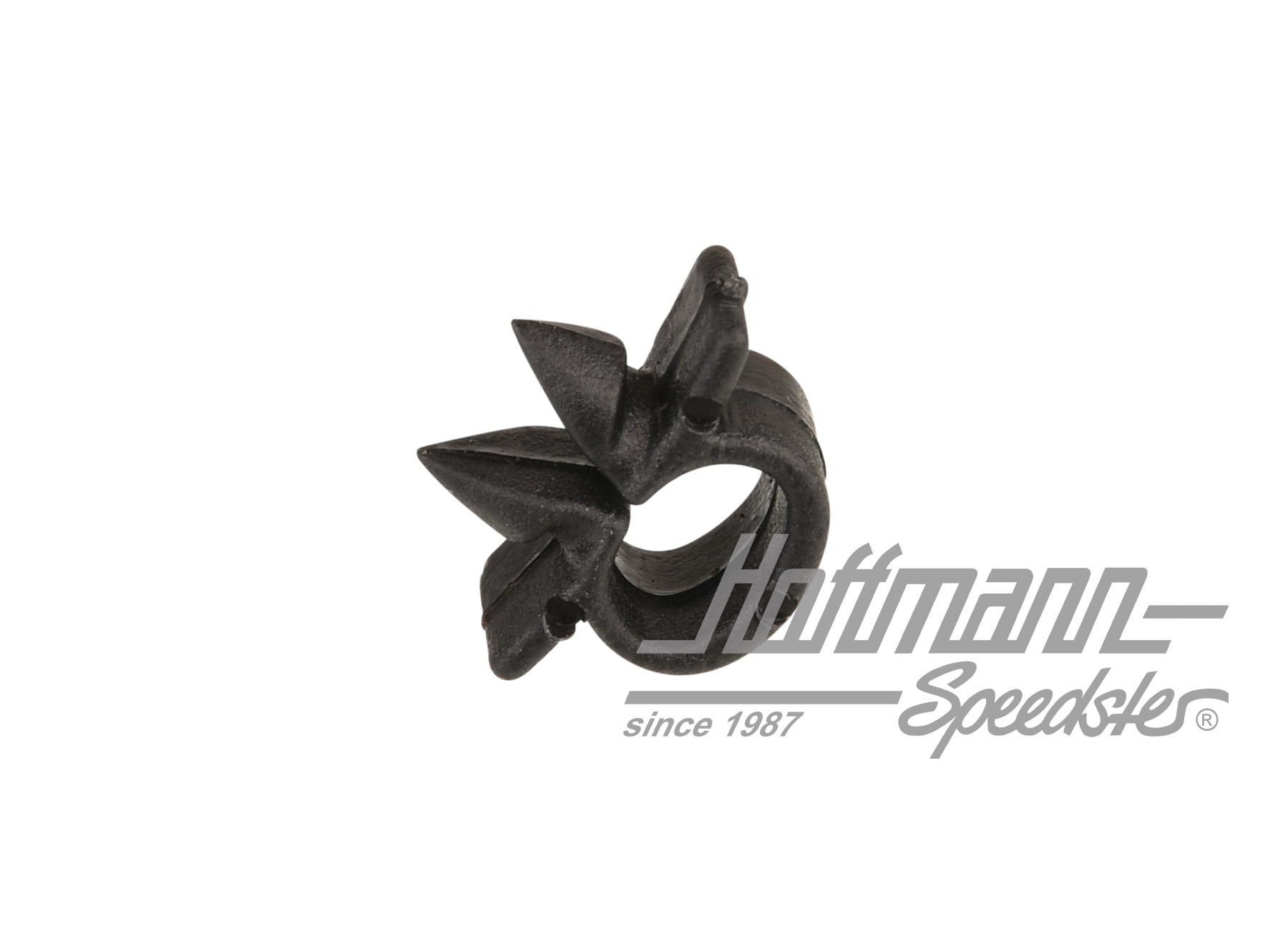 Halteclip, 5mm, Kabel/Schlauch, schwarz