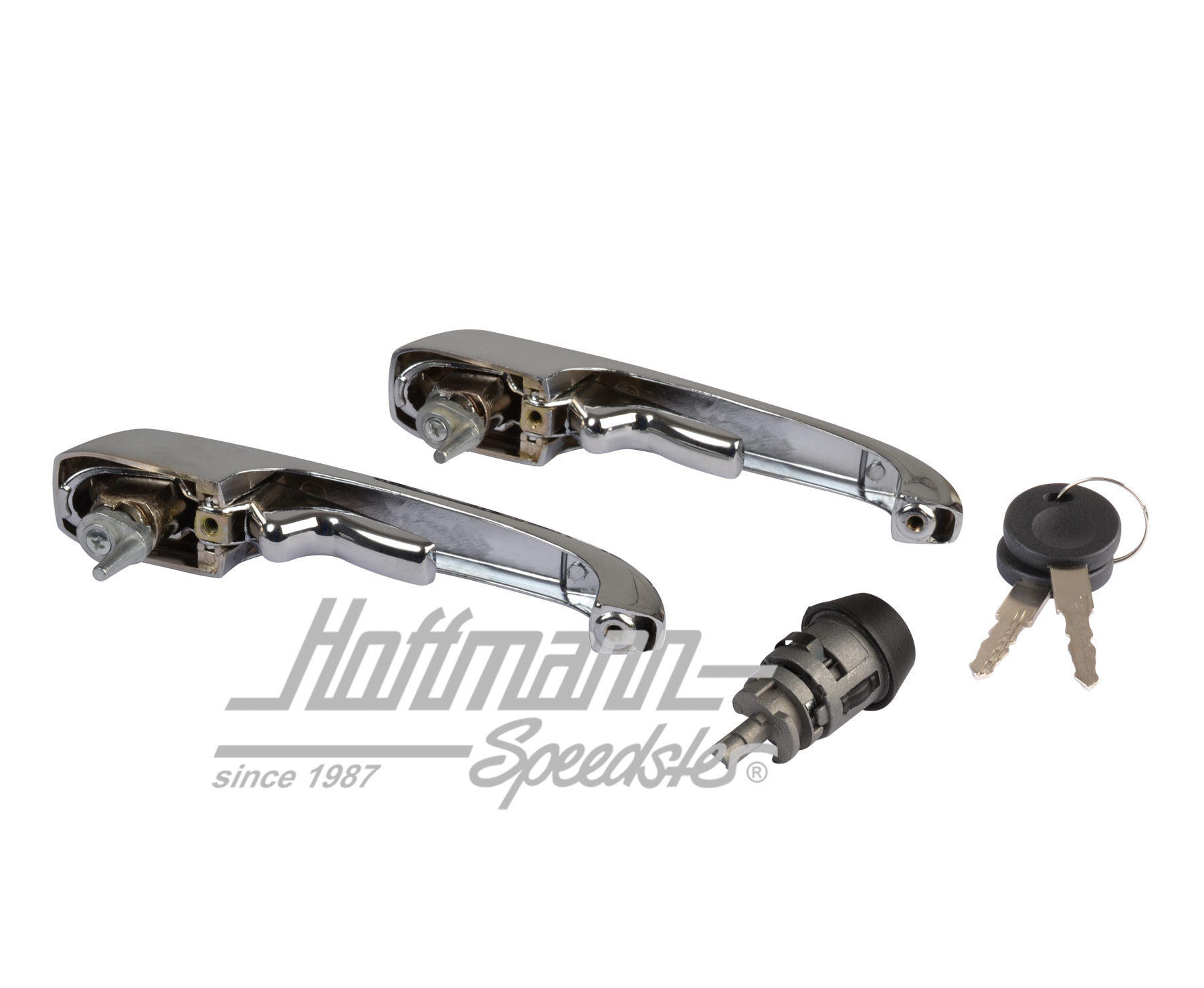 Schließgarnitur, Bus T2, 70-79, chrom