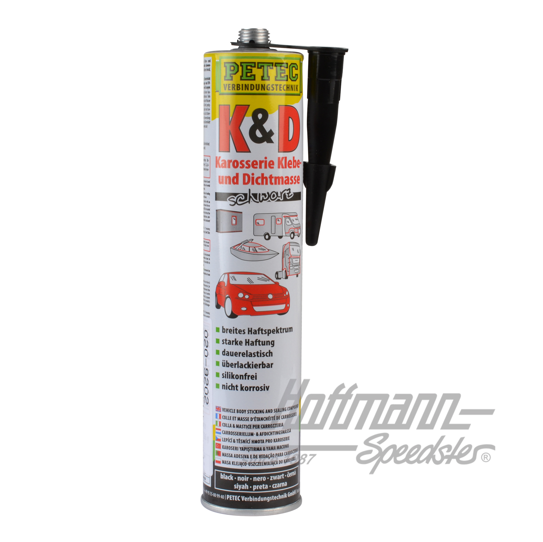 Klebe- und Dichtmasse, 310 ml, schwarz | 5880851 | 020-9202