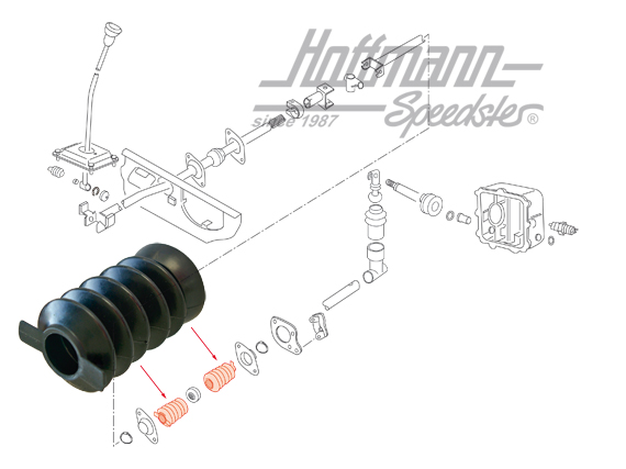 Manschette, Schalthebel, hinten, 87- | 251 711 167 F | 315-1530-20