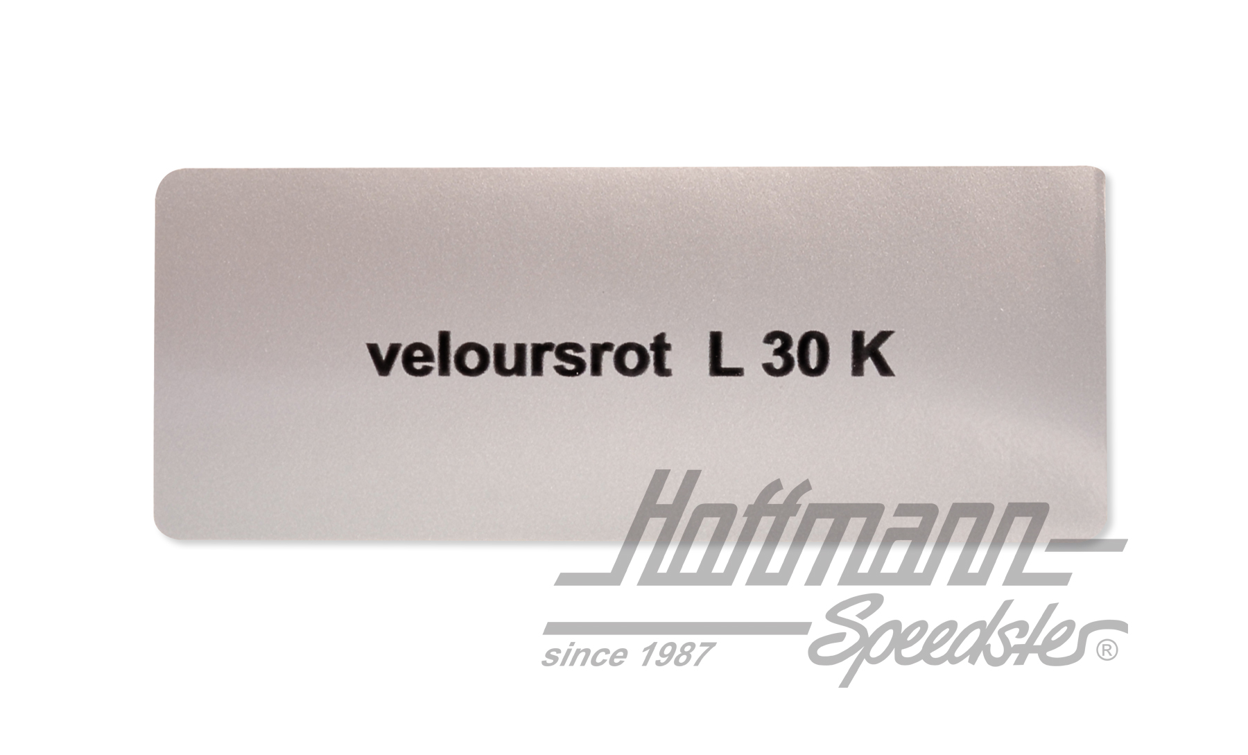 Aufkleber, Farbnummer L30K, veloursrot | L30K | 021-0180-07