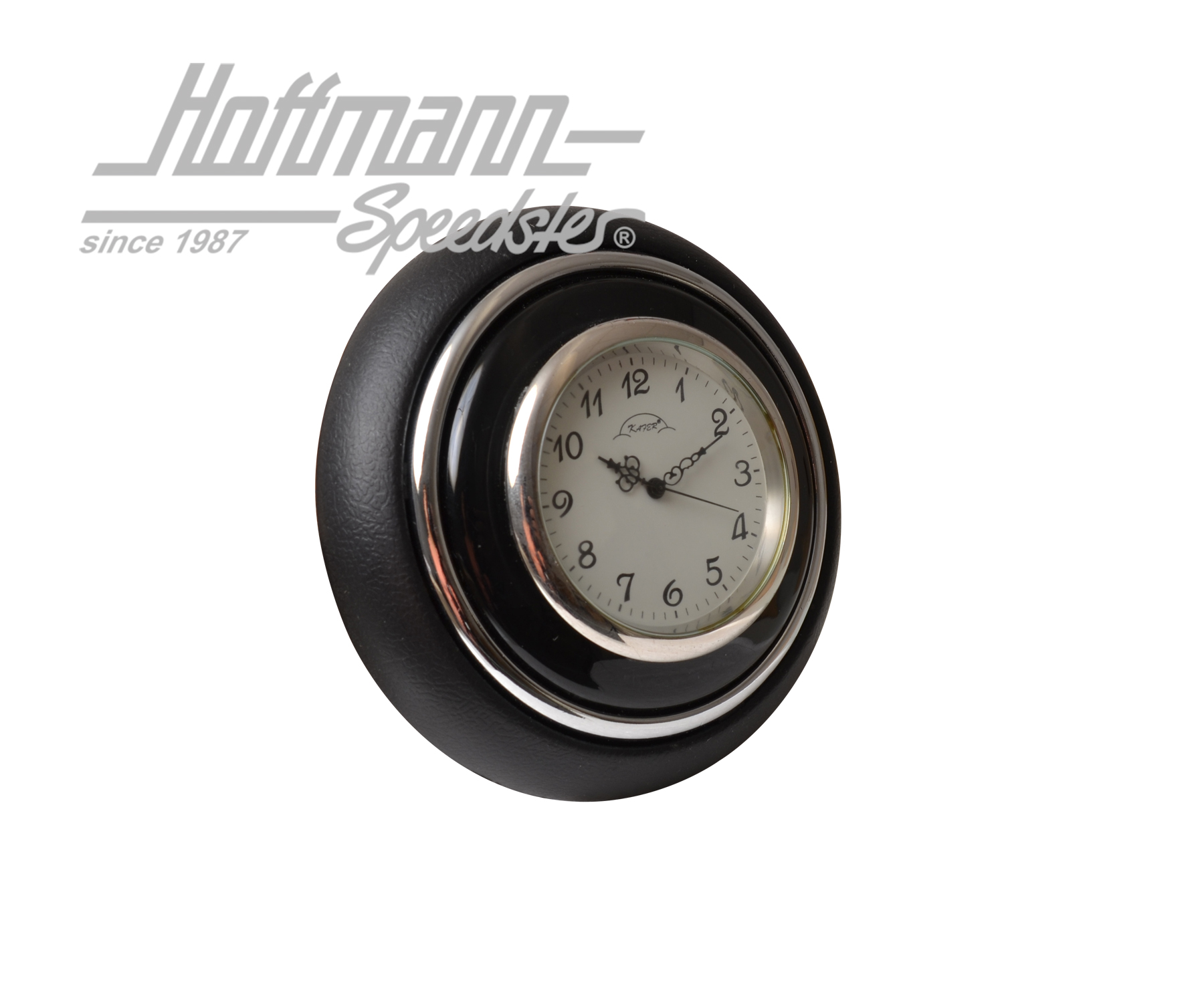 Hupenknopf, mit Uhr, Käfer/Bus, schwarz | 211 951 Clock | 020-1882-10