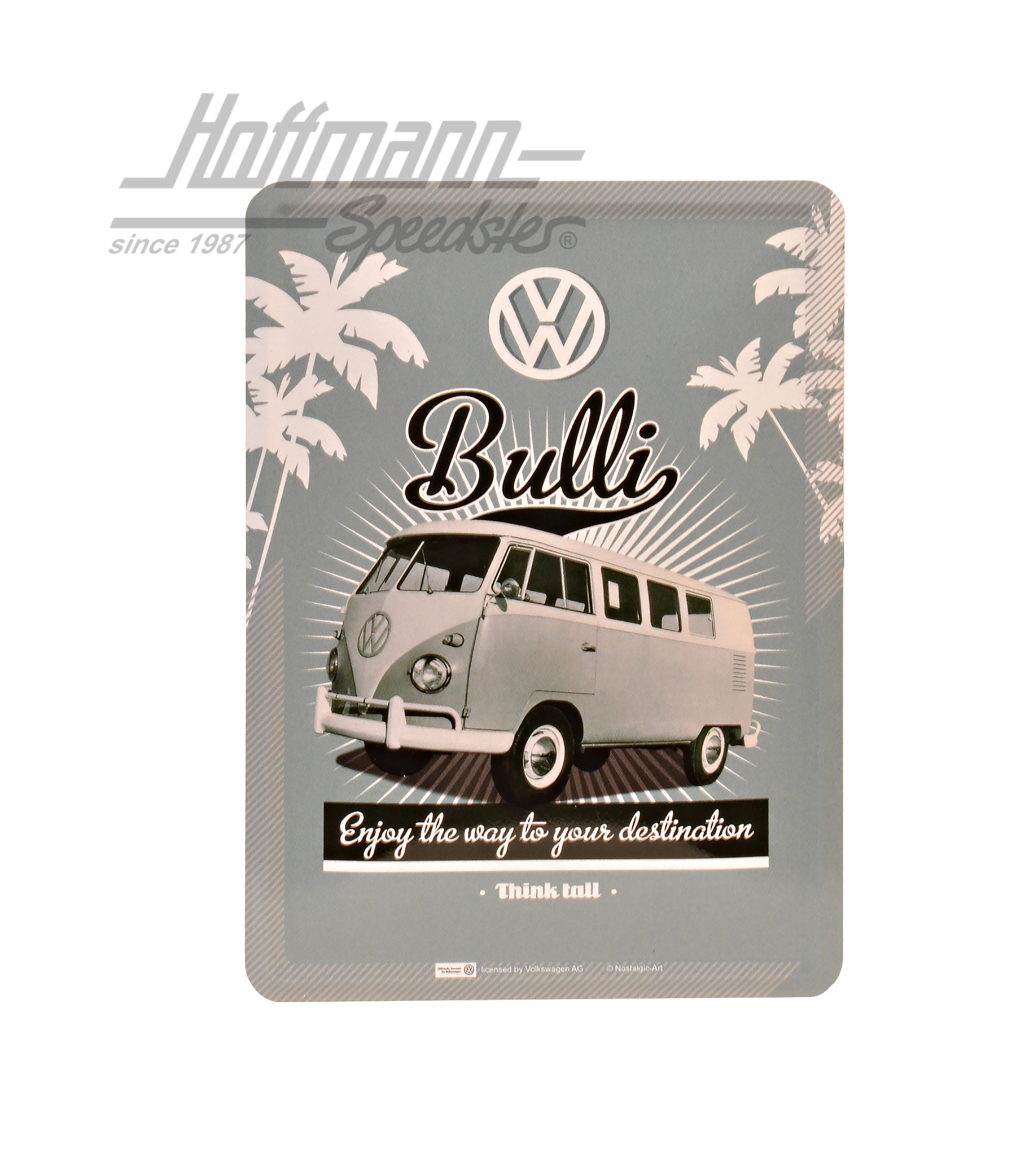 Blechpostkarte, Bulli, Think tall | 10210 | 021-0177-90