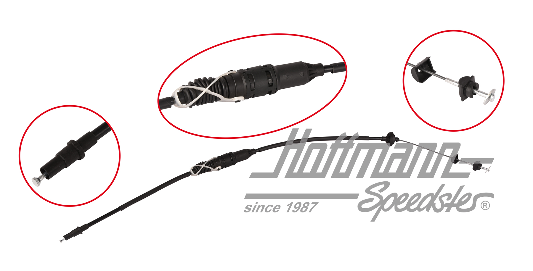 Kupplungsseil, 1260mm, Bus T4, 9.90-6.03 | 7D1 721 335 | 407-2310