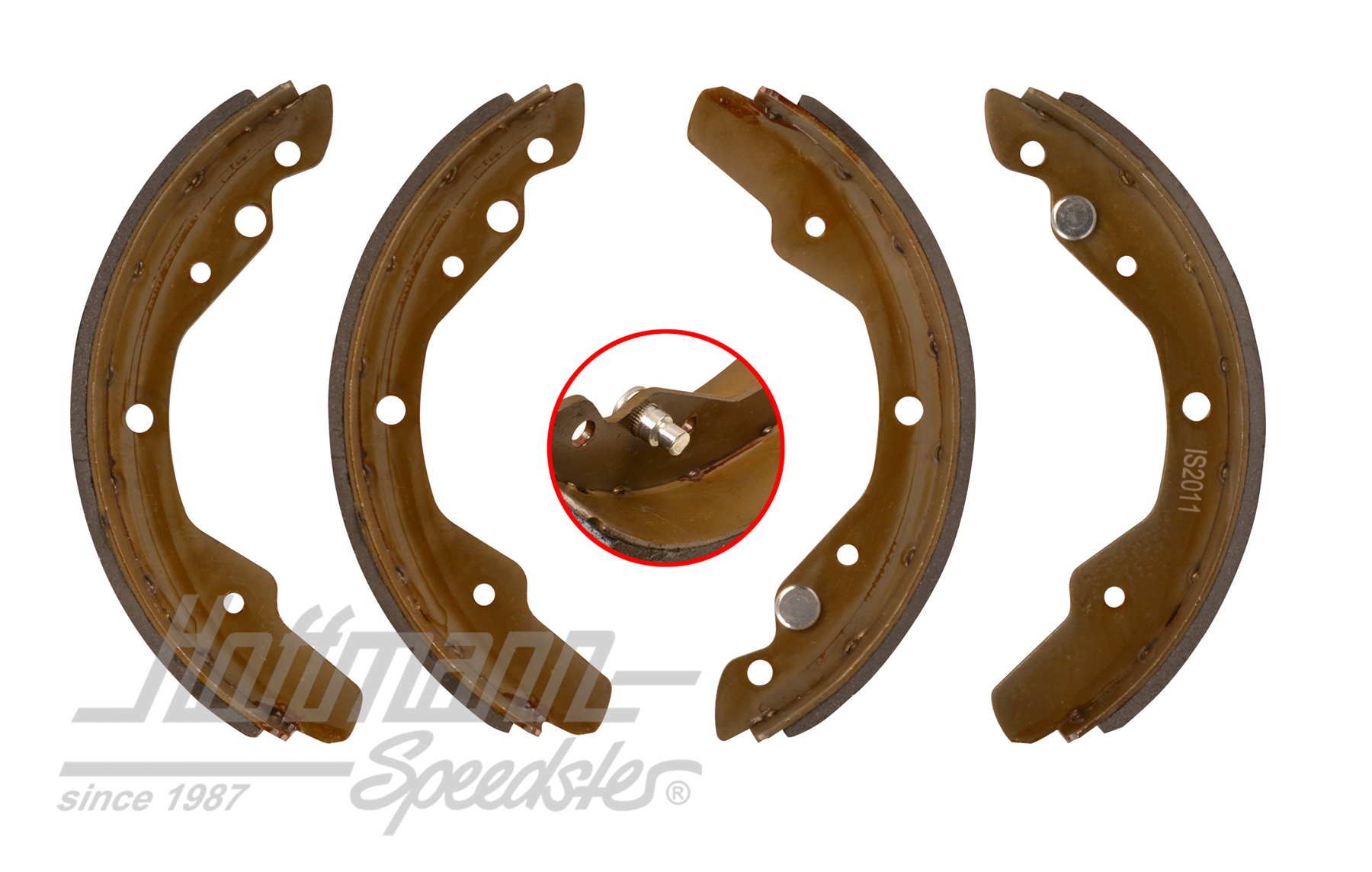 Bremsbackensatz, hinten, Bus T2, 71-72 | 211 609 533 B | 090-3087