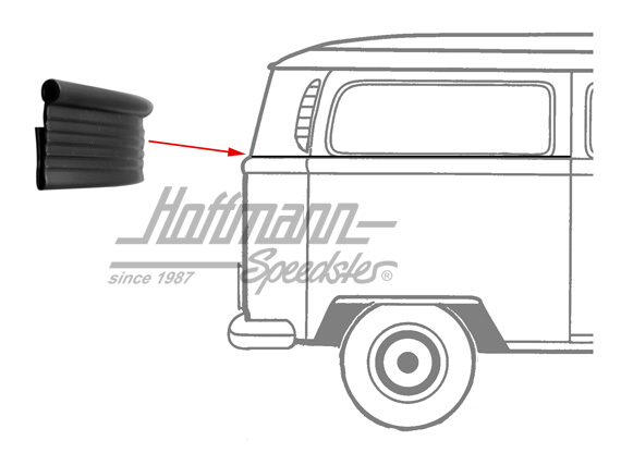 Keder, Abdeckung, Seitenteil, links / rechts | 211 843 799 B | 090-6200