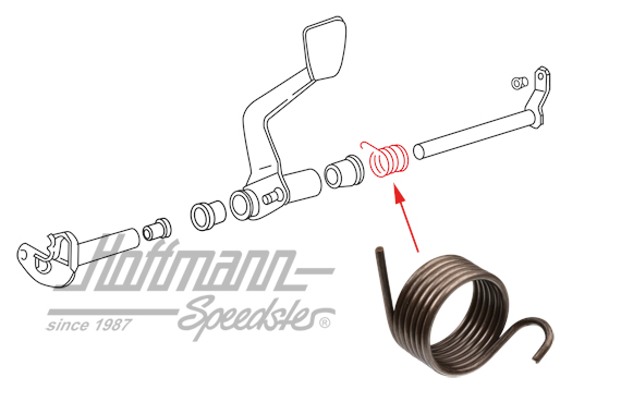 Feder, Bremspedal, 911, 74-89 | 911 423 531 03 | 530-3120-38