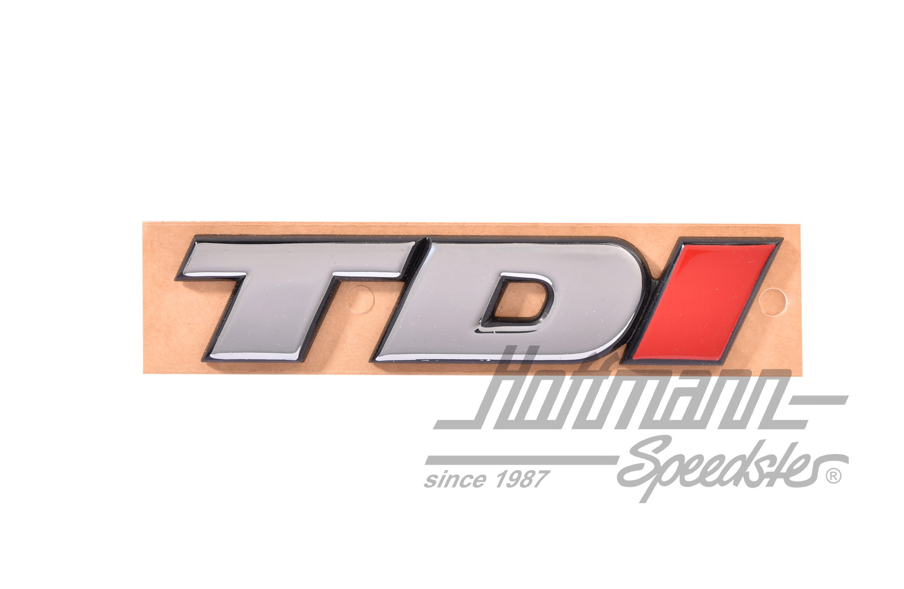 Schriftzug, hinten, TDI, Chrom/rot | 7D0 853 675 C | 408-6573-20